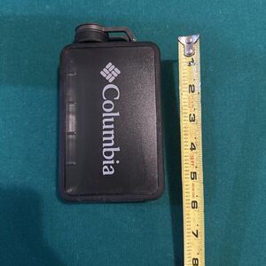 Columbia Black Flask with Screw Cap - Compact and Durable